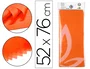 Liderpapel Papel Seda 52x76cm 18g/m2 Naranja Bolsa 5 Hojas