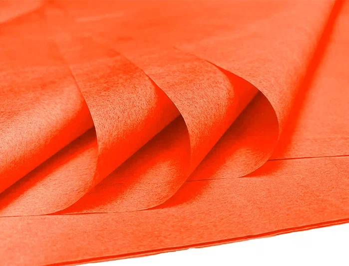 Liderpapel Papel Seda 52x76cm 18g/m2 Naranja Bolsa 5 Hojas