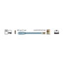 DeLOCK Adaptador USB 2.0 Type-C a Serial RS-232 RJ45 0,5 m Gris
