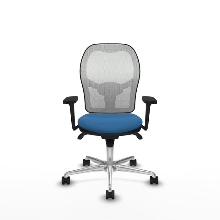 PIQUERAS Y CRESPO Silla de oficina Jorquera con mecanismo Sincro, Azul claro y Blanco PIQUERAS Y CRESPO Silla de oficina Jorquera con mecanismo Sincro, Azul claro y Blanco