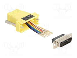 DeLOCK 67110 Adaptador de VGA a RJ-45 Amarillo