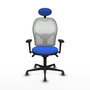 PIQUERAS Y CRESPO Silla de oficina Jorquera Azul y Blanco