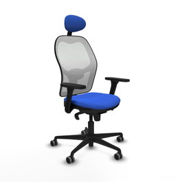 PIQUERAS Y CRESPO Silla de oficina Jorquera Azul y Blanco