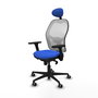 PIQUERAS Y CRESPO Silla de oficina Jorquera Azul y Blanco