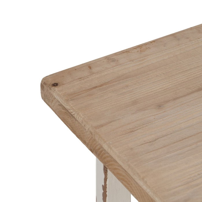 Ixia Mesa de Centro Natural-Blanco 120 x 60 x 48 cm