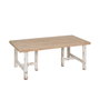 Ixia Mesa de Centro Natural-Blanco 120 x 60 x 48 cm