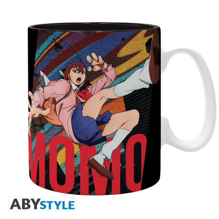 ABYstyle Taza Oficial DAN DA DAN - Mug Infernal Duo Big Size con Momo y Okarun, Cerámica, 460 ml, apta Microondas