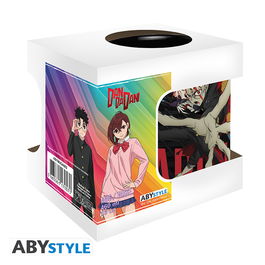 ABYstyle Taza Oficial DAN DA DAN - Mug Infernal Duo Big Size con Momo y Okarun, Cerámica, 460 ml, apta Microondas