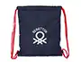 Bolsa Mochila con Cuerdas Benetton Together Azul marino 35 x 40 x 1 cm