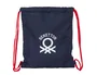 Bolsa Mochila con Cuerdas Benetton Together Azul marino 35 x 40 x 1 cm