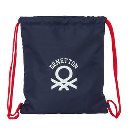 Bolsa Mochila con Cuerdas Benetton Together Azul marino 35 x 40 x 1 cm