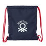 Bolsa Mochila con Cuerdas Benetton Together Azul marino 35 x 40 x 1 cm