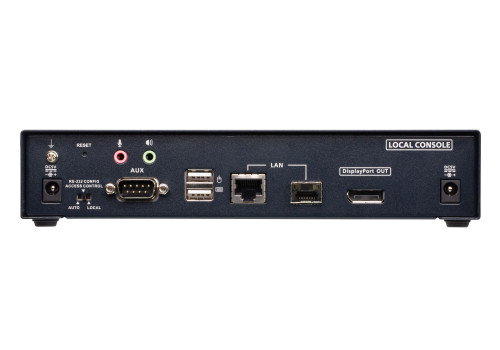 Aten Transmisor Extensor KVM a través de IP KE9950T para DisplayPort 4K, 1 Pantalla, 3840x2160, USB, LAN RJ-45/SFP, Montaje Rack, Negro