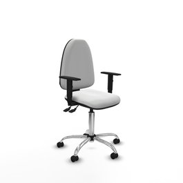 PIQUERAS Y CRESPO Silla de oficina Aýna Blanca con Mecanismo Asincro