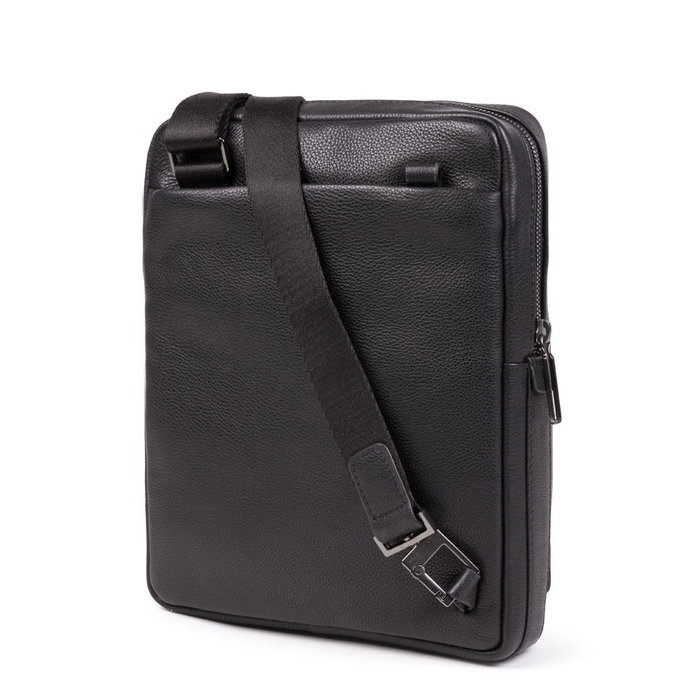 Piquadro Tallin Bolso bandolera de cuero Negro para iPad Piquadro Tallin Bolso bandolera de cuero Negro para iPad
