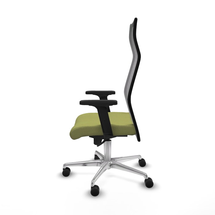 PIQUERAS Y CRESPO Sillón Albacete Verde Oliva y Negro con Mecanismo Sincro