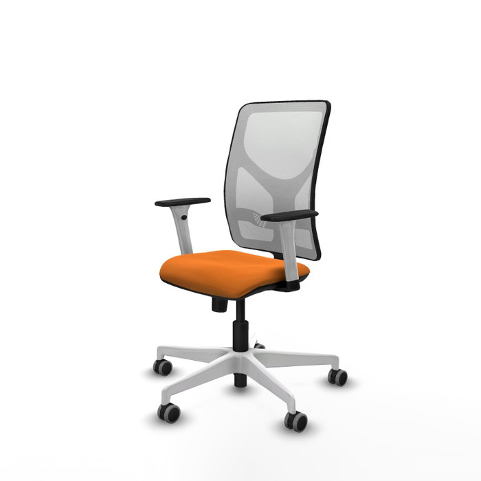 PIQUERAS Y CRESPO Silla de oficina Motilla Naranja y Blanco PIQUERAS Y CRESPO Silla de oficina Motilla Naranja y Blanco