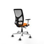 PIQUERAS Y CRESPO Silla de oficina Motilla Naranja y Blanco