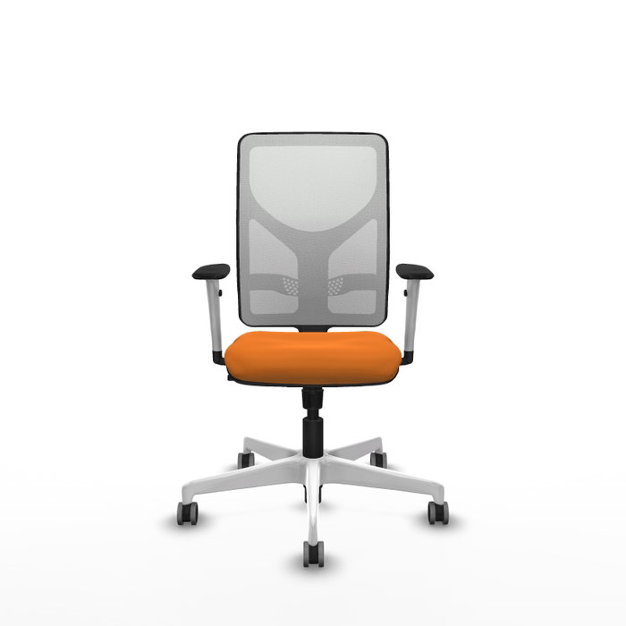 PIQUERAS Y CRESPO Silla de oficina Motilla Naranja y Blanco PIQUERAS Y CRESPO Silla de oficina Motilla Naranja y Blanco