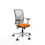 PIQUERAS Y CRESPO Silla de oficina Motilla Naranja y Blanco
