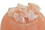 DKD Home Decor Lámpara de Sal del Himalaya Huevo, Estilo Árabe, 16x18x16 cm, Naranja, con Bombilla E14, Natural