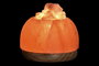 DKD Home Decor Lámpara de Sal del Himalaya Huevo, Estilo Árabe, 16x18x16 cm, Naranja, con Bombilla E14, Natural