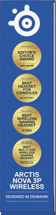 SteelSeries Arctis Nova 3P Auriculares Inalámbricos Negro