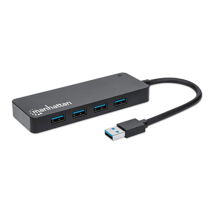 Manhattan Hub USB-A de 4 puertos USB 3.2 Gen 1 Negro Manhattan Hub USB-A de 4 puertos USB 3.2 Gen 1 Negro