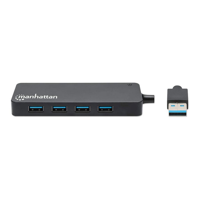 Manhattan Hub USB-A de 4 puertos USB 3.2 Gen 1 Negro Manhattan Hub USB-A de 4 puertos USB 3.2 Gen 1 Negro