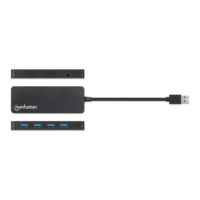 Manhattan Hub USB-A de 4 puertos USB 3.2 Gen 1 Negro Manhattan Hub USB-A de 4 puertos USB 3.2 Gen 1 Negro