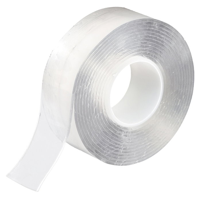 Je cherche une Idee Cinta Adhesiva Doble Cara 3 M Transparente Acrílica, Recortable, Resistente 5 kg, Impermeable, Reutilizable, 12 Unidades