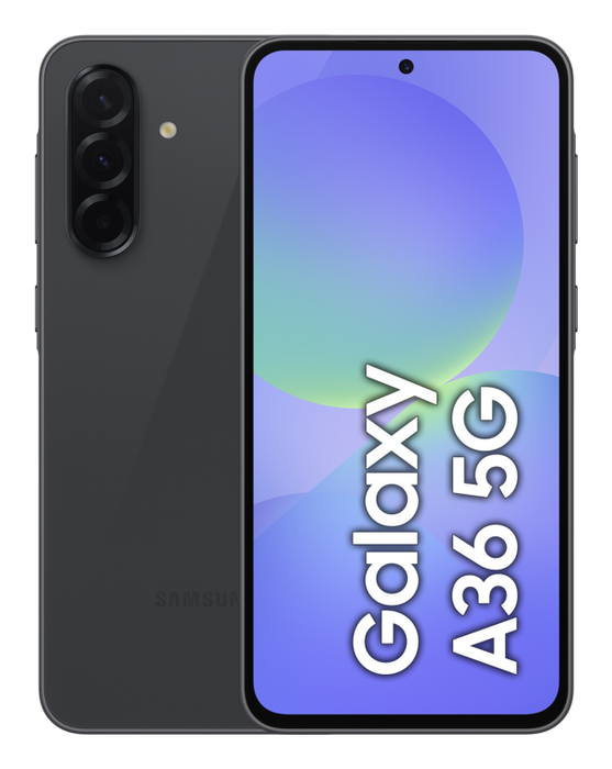 Samsung Galaxy A36 5G Smartphone, 256 GB/8 GB RAM, 6.7" Super AMOLED 120 Hz, Cámara Triple 50 MP, Awesome Black, Resistente al Agua IP67