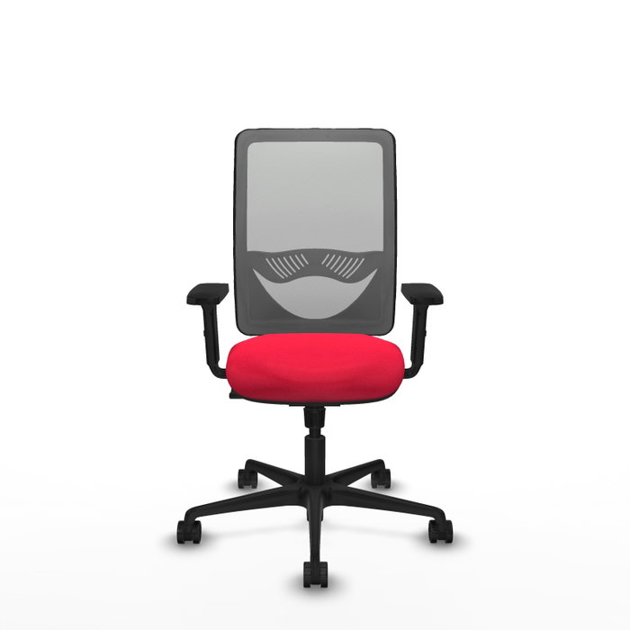 PIQUERAS Y CRESPO Silla de oficina Zulema con mecanismo Sincro, Rojo y Gris PIQUERAS Y CRESPO Silla de oficina Zulema con mecanismo Sincro, Rojo y Gris