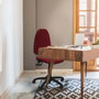 PIQUERAS Y CRESPO Silla de oficina Aýna Azul con mecanismo Asincro
