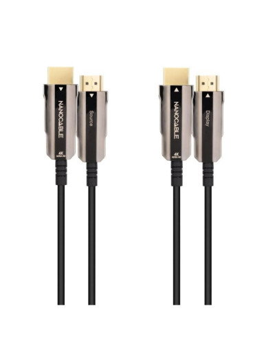 Nanocable Cable HDMI V2.0 AOC 4K@60Hz 18Gbps 20 m Negro