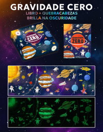 CUMIO Gravidade Cero - Caja con libro + rompecabezas