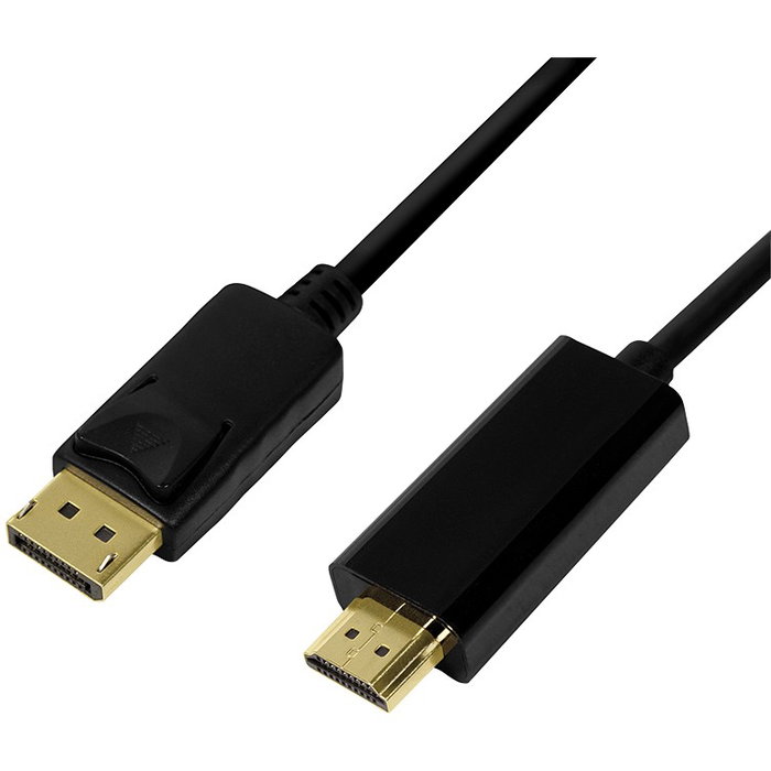 LogiLink Cable DisplayPort 1.2 a HDMI 1.4, 5m, negro LogiLink Cable DisplayPort 1.2 a HDMI 1.4, 5m, negro