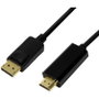 LogiLink Cable DisplayPort 1.2 a HDMI 1.4, 5m, negro