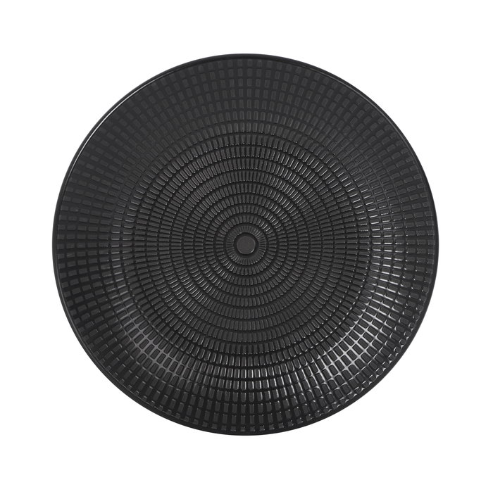 Inde Plato de Postre Negro Ø20 cm Arosa S. Clara - Juego de 24 Piezas - Plato Postre (12 Unidades)