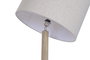 DKD Home Decor Lámpara de Pie Mango y Lino Natural/Beige