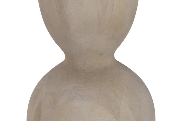 DKD Home Decor Lámpara de Pie Mango y Lino Natural/Beige