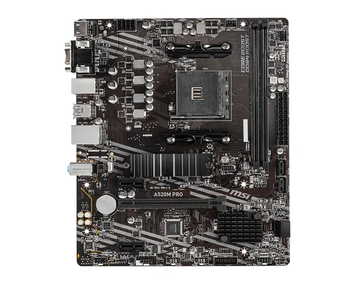 MSI A520M PRO Micro ATX AMD A520 DDR4 MSI A520M PRO Micro ATX AMD A520 DDR4
