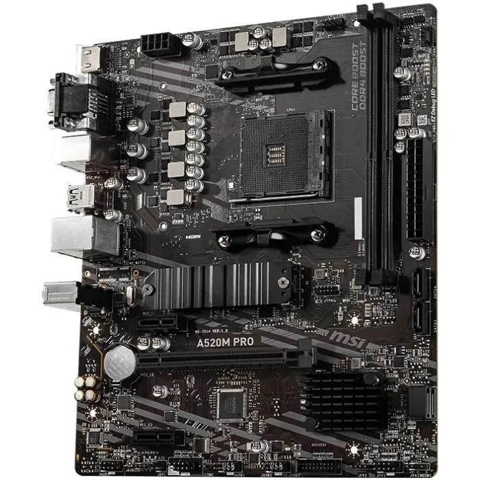 MSI A520M PRO Placa base AM4 Micro ATX DDR4