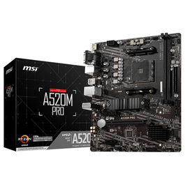 MSI Placa Base A520M Pro, Socket AM4, mATX, DDR4, para PC