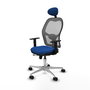 PIQUERAS Y CRESPO Silla de oficina Jorquera con mecanismo Sincro/Traslack Azul y Gris