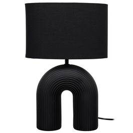 Home Deco Factory Lámpara Archi Cerámica Negra Colección Lounge