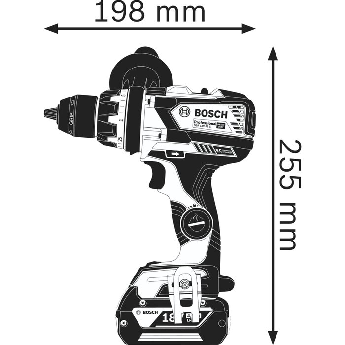 Bosch GSR 18V-110 C Professional Atornillador Taladro Inalámbrico