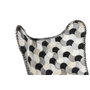 DKD Home Decor Sillón de Piel con Diseño de Rombos y Estructura de Hierro Marrón
