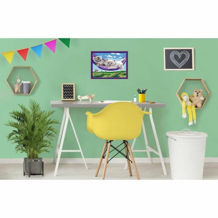 Ravensburger CreArt Kids Kit de pintura por números Gatitos en la hamaca (18 x 24 cm) inevitable Ravensburger CreArt Kids Kit de pintura por números Gatitos en la hamaca (18 x 24 cm) inevitable