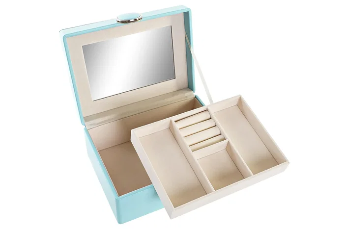 DKD Home Decor Joyero Glam Verde Menta 17 x 13 x 8.5 cm DKD Home Decor Joyero Glam Verde Menta 17 x 13 x 8.5 cm